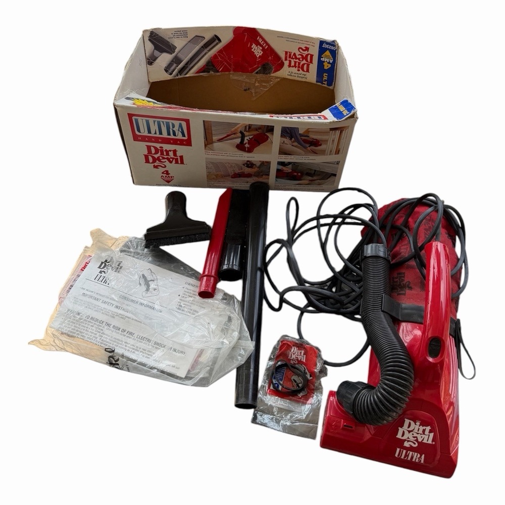 Dirt Devil Ultra Hand Vac Handheld Vacuum Cleaner 08230 Working, Tools, Manual